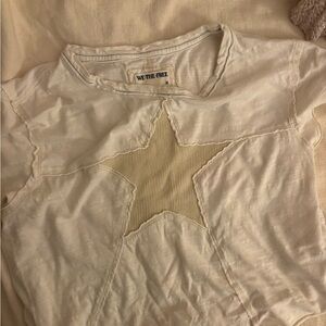 We The Free Cream Star Detail Top